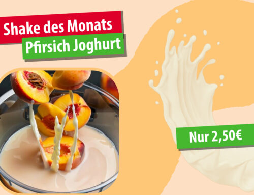 Shake des Monats Mai: Pfirsich Joghurt