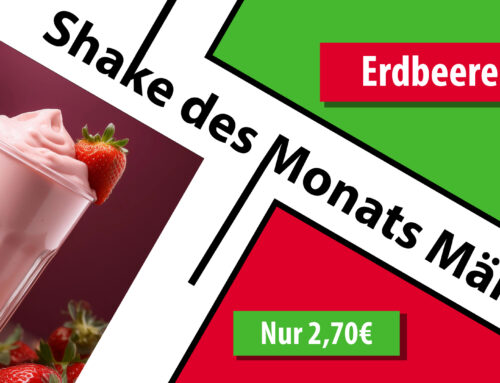 Shake des Monats März: Erdbeere